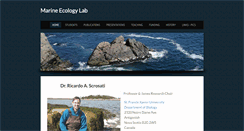 Desktop Screenshot of marineecologylab.com