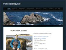 Tablet Screenshot of marineecologylab.com